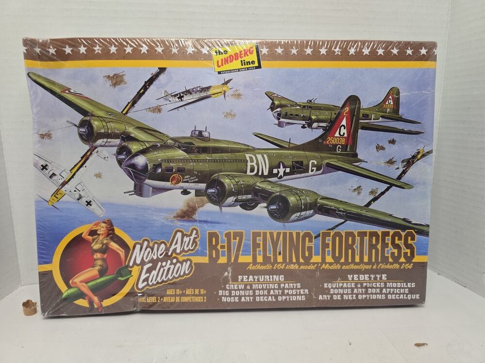 Lindberg 1/64 B-17G Flying Fortress Nose Art Edition Model Kit #HL431 *UNOPENED*